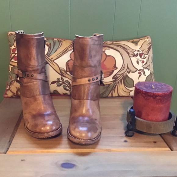 BedStu Mid Calf Tall Ankle Boots Size 8 1/2 - Picture 4 of 12